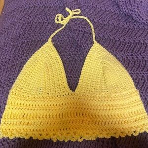 handmade crochet bralette top!